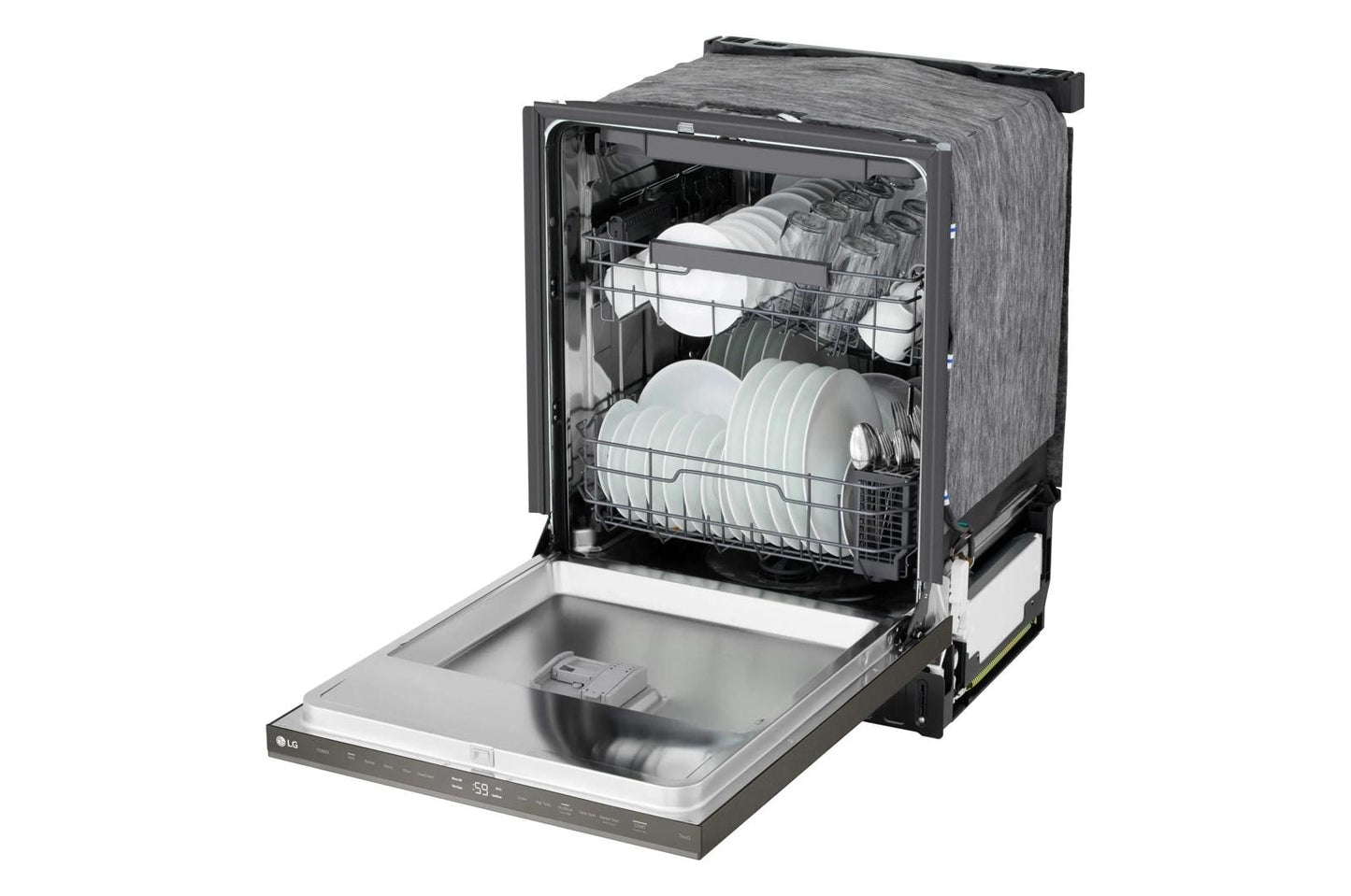 Lg LDNPM545D Smart Flushfit™ Top Control Dishwasher With 1-Hour Wash & Dry, Quadwash® Pro, And Dynamic Heat Dry™ W/Autovent Dry™