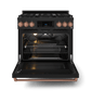 Thor Kitchen RSG36BRSG 36 Inch Professional Gas Range With Tilt Panel Touch Control In Black/Rose Gold Gordon Ramsay Series - Rsg36B-Rsg