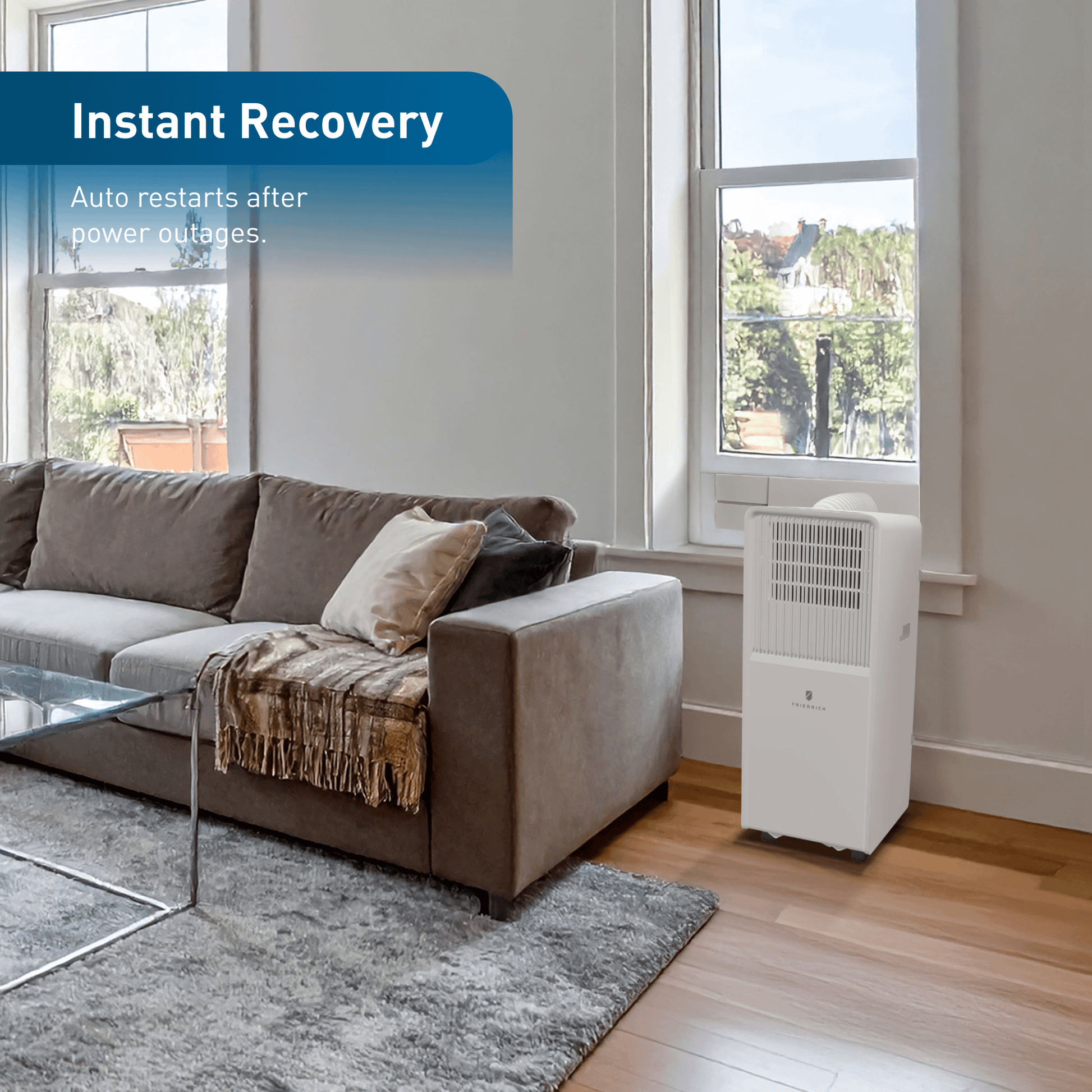 Friedrich ZCP08SB Friedrich Zoneaire Compact 8,000 Btu Single-Hose Smart Portable Air Conditioner