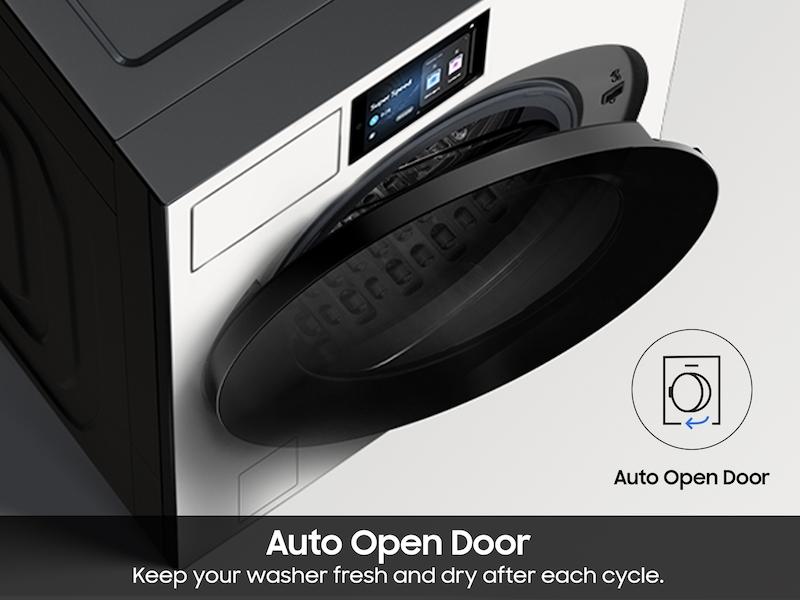 Samsung WF90F53ADY 5.3 Cu. Ft. Bespoke Ai Ultra Capacity Front Load Washer With Ai Home And Ai Optiwash+ In Ivory