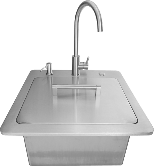 Coyote C3SINKF21 21" Sink W/ Drain, Faucet & Soap Dispenser