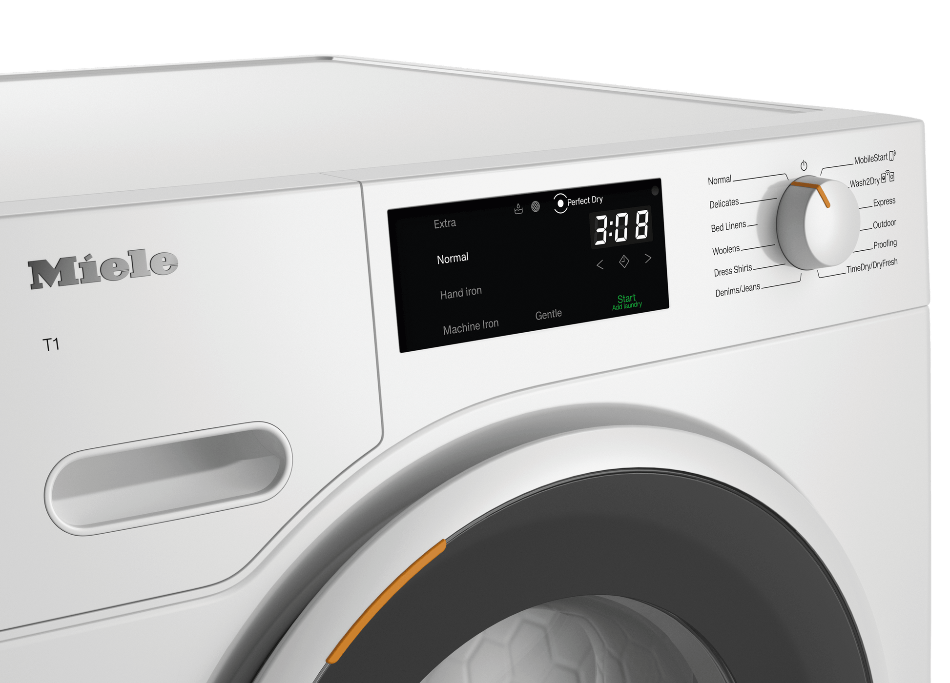 Miele TXF360WP Txf360Wp - T1 Heat-Pump Dryer: 18 Lb (8 Kg) Directsensor Honeycomb Drum Fragrancedos Miele@Home Dryprotect