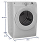 Ge Appliances GFD35ESSYWW Ge® Energy Star® 7.8 Cu. Ft. Capacity Smart Front Load Electric Dryer