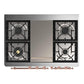 Ilve UMD40FNR3SSPLP Ilve Umd40Fnr3Ssplp Majestic Iii 40 Inch Dual Fuel Range With 6 Burners And Griddle, Dual Function Burner Up To 25,000 Btu (Liquid Propane, Triple Glass Door, Stainless Steel, Copper)