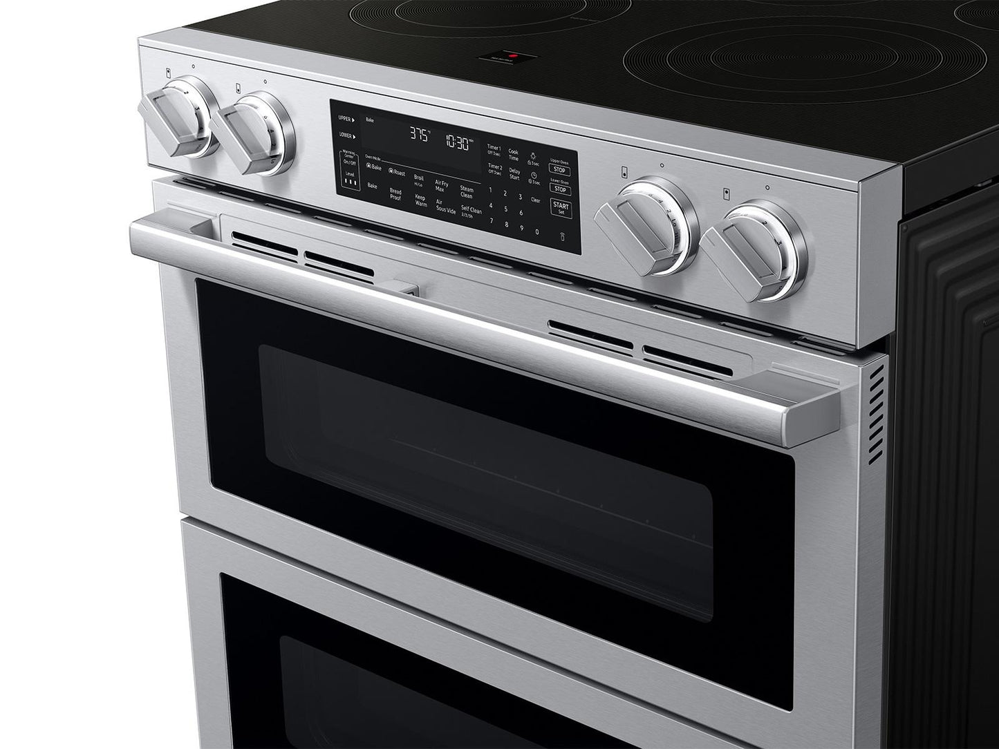 Samsung NSE90H63DRAA Bespoke Smart Slide-In Electric Range Flex Duo™ Oven Pro Style Design Dual True Convection