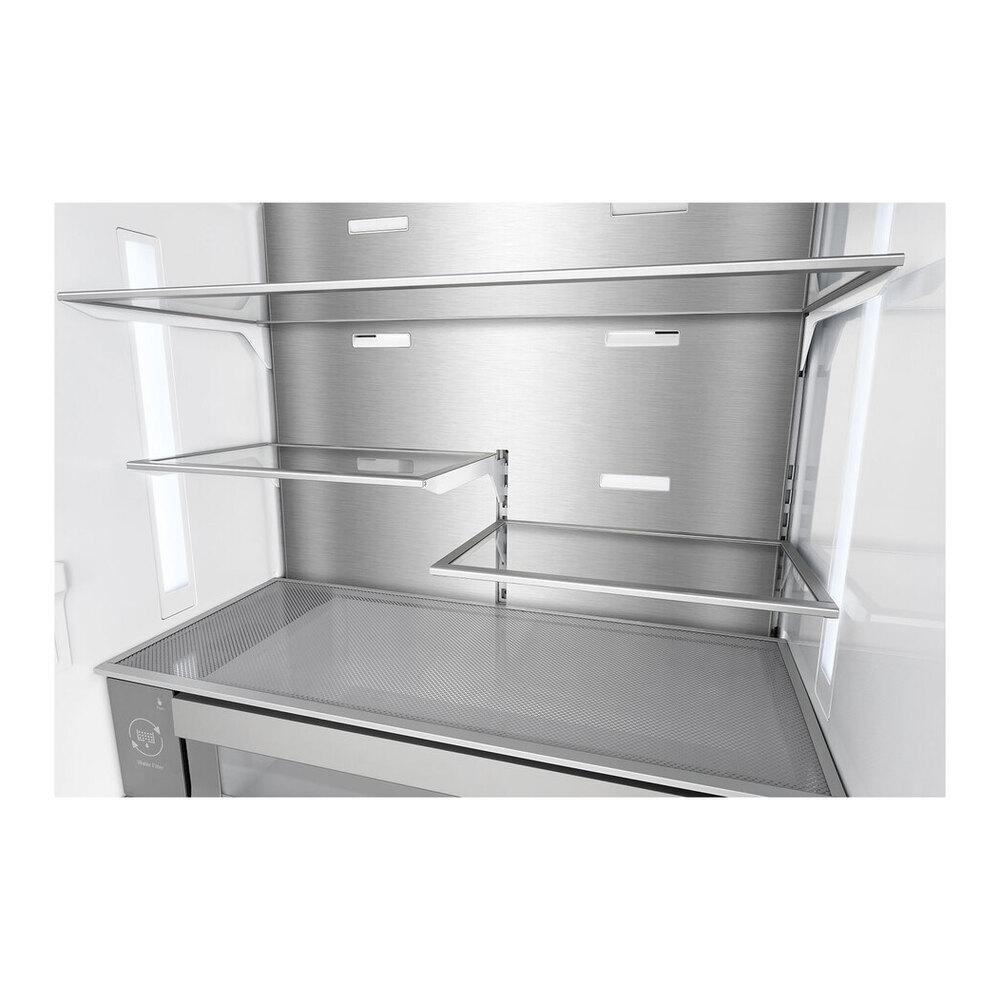 Verona VEBFD3620WIFS Verona Vebfd3620Wifs 36 Inch French Door Counter-Depth Refrigerator With 20.2 Cu. Ft. Total Capacity, Internal Water Dispenser, Automatic Ice Maker In Stainless Steel