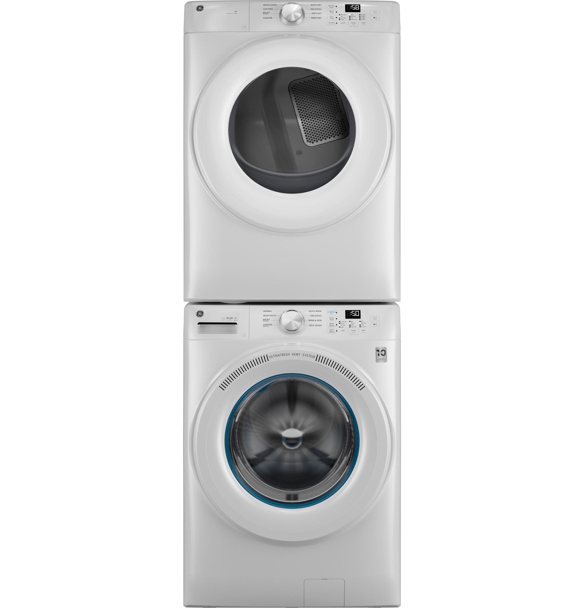 Ge Appliances GFD35ESSYWW Ge® Energy Star® 7.8 Cu. Ft. Capacity Smart Front Load Electric Dryer