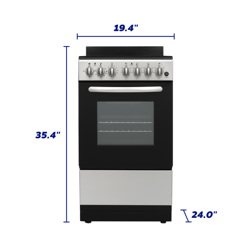 Element Appliance EER204MSCS Element 1.9 Cu. Ft. 20 Electric Range - Stainless Steel (Eer204Mscs)