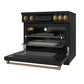 Thor Kitchen RSI36BBRZ 36 Inch Professional Induction Range With Tilt Panel Touch Control In Black And Bronze Gordon Ramsay Series