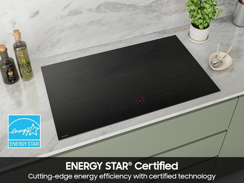 Samsung CC70F36S2D 36" Induction Cooktop With Anti-Scratch Matte Glass And Sync Burners In Black