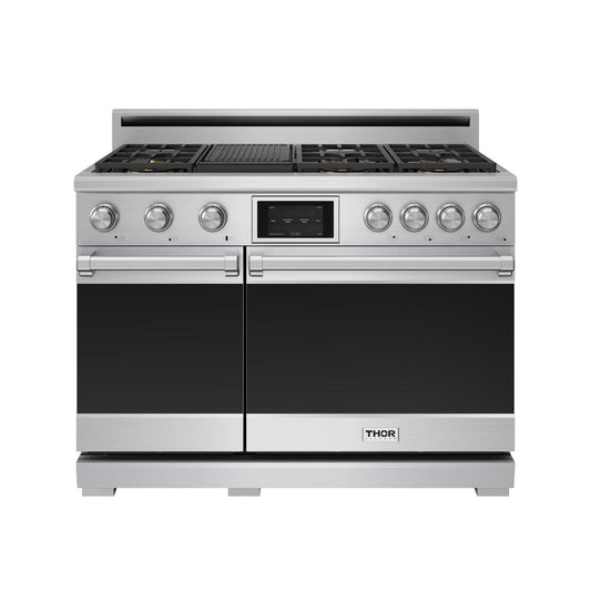 Thor Kitchen XRD48ELP 48 Inch X Series Professional Freestanding Dual Fuel Range Liquid Propane
