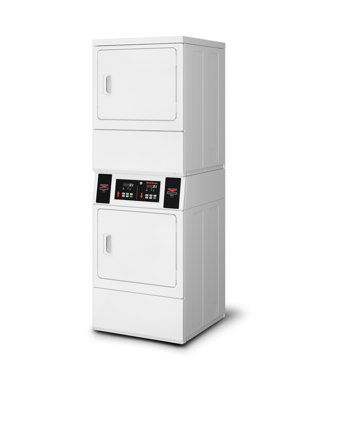 Speed Queen SSGNYAGS116TW01 Commercial Prep For Card Gas Stack Dryer Dryer