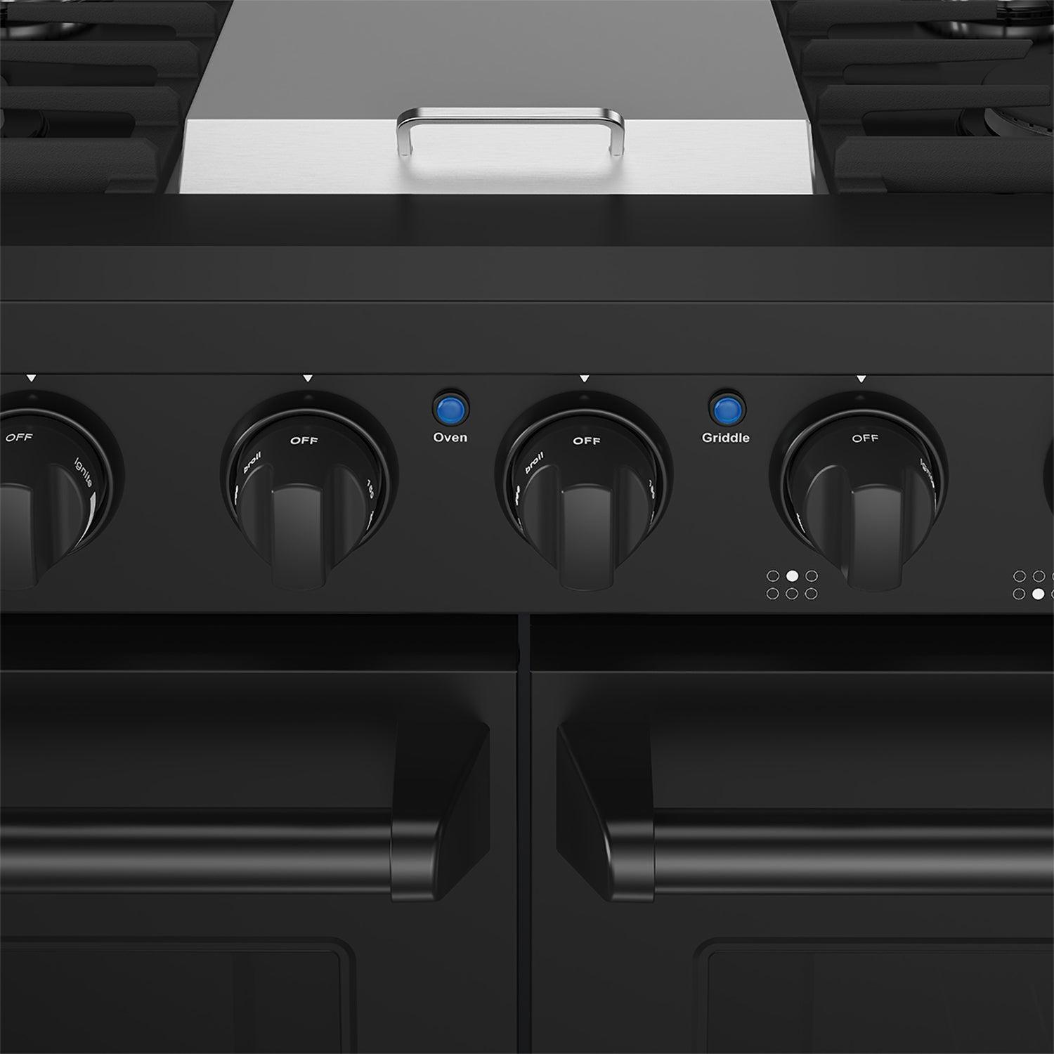 Thor Kitchen LRG4807UB 48 Inch Professional Gas Range In Black