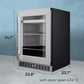 Element Appliance EBS24BES Cellara By Element 24 In., 7 Bottle And 115 Can Single Zone Wine And Beverage Cooler - Ebs24Bes