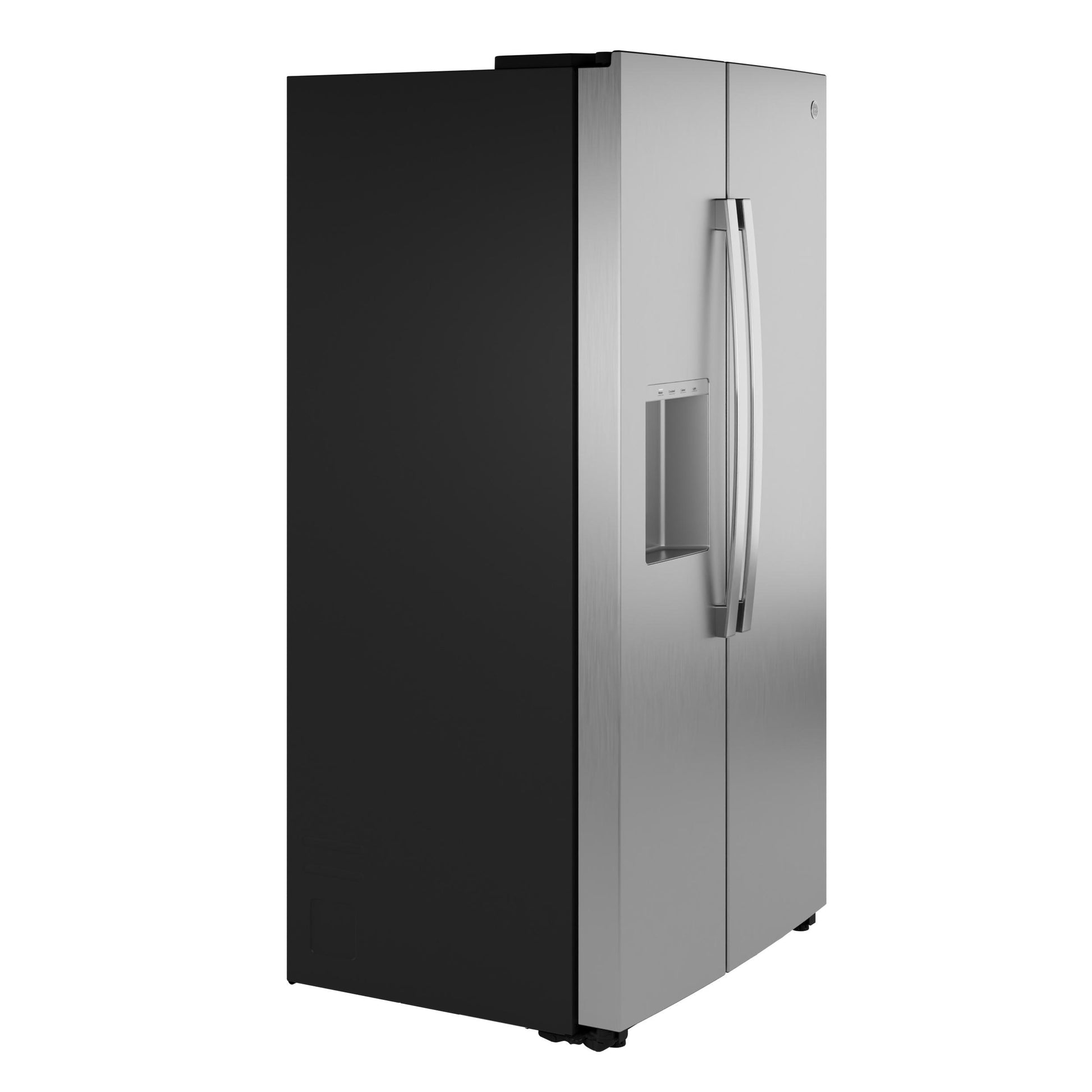 Ge Appliances GZS24PYYFS Ge® 23.5 Cu. Ft. Counter-Depth Side-By-Side Refrigerator With Led Light Walls And Extra Tall Dispenser