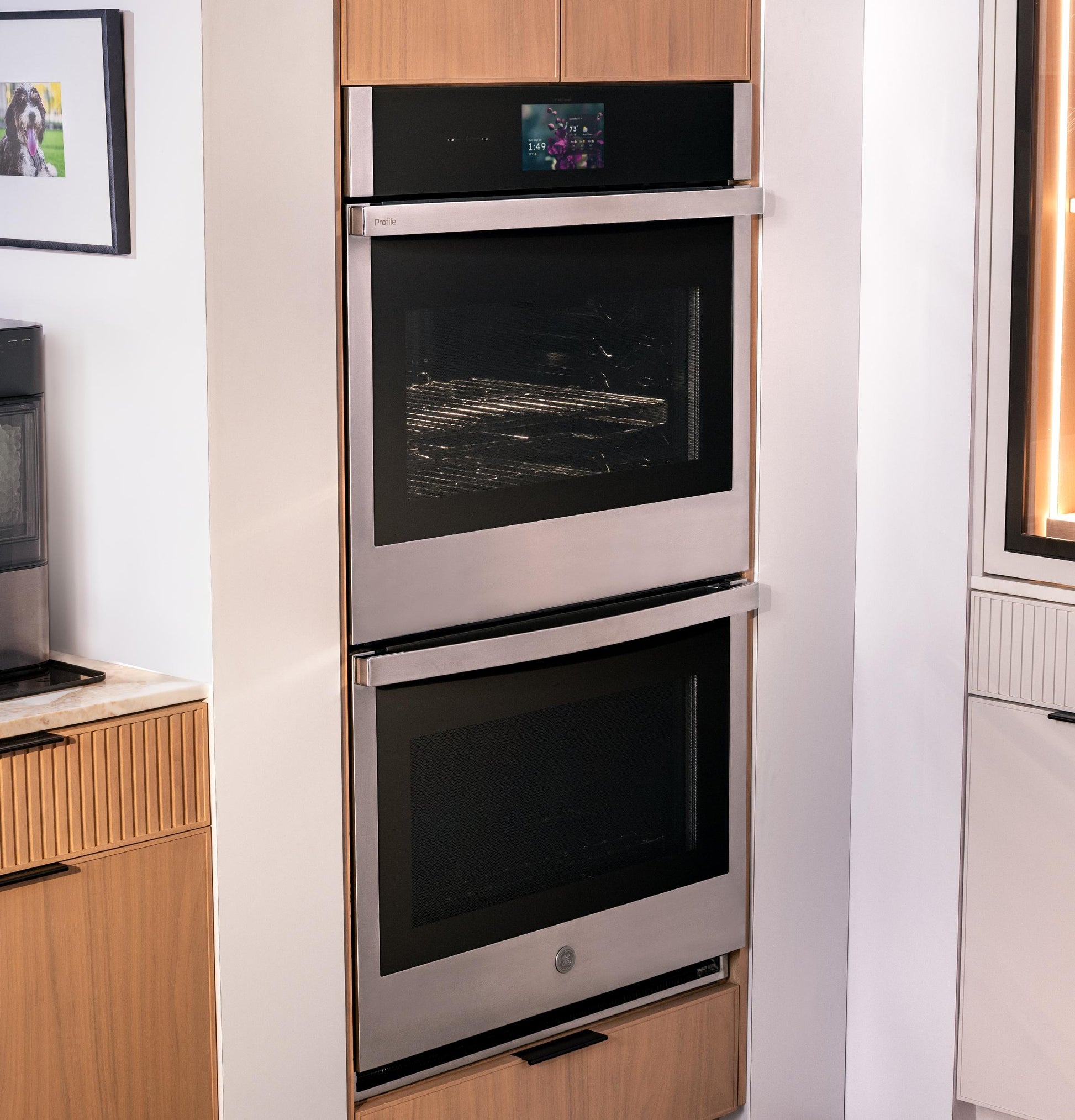 Ge Appliances PTD9000SZSS Ge Profile™ 30" Smart Built-In Convection Double Wall Oven With In-Oven Camera And No Preheat Air Fry