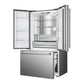 Verona VEBFD3620WIFS Verona Vebfd3620Wifs 36 Inch French Door Counter-Depth Refrigerator With 20.2 Cu. Ft. Total Capacity, Internal Water Dispenser, Automatic Ice Maker In Stainless Steel
