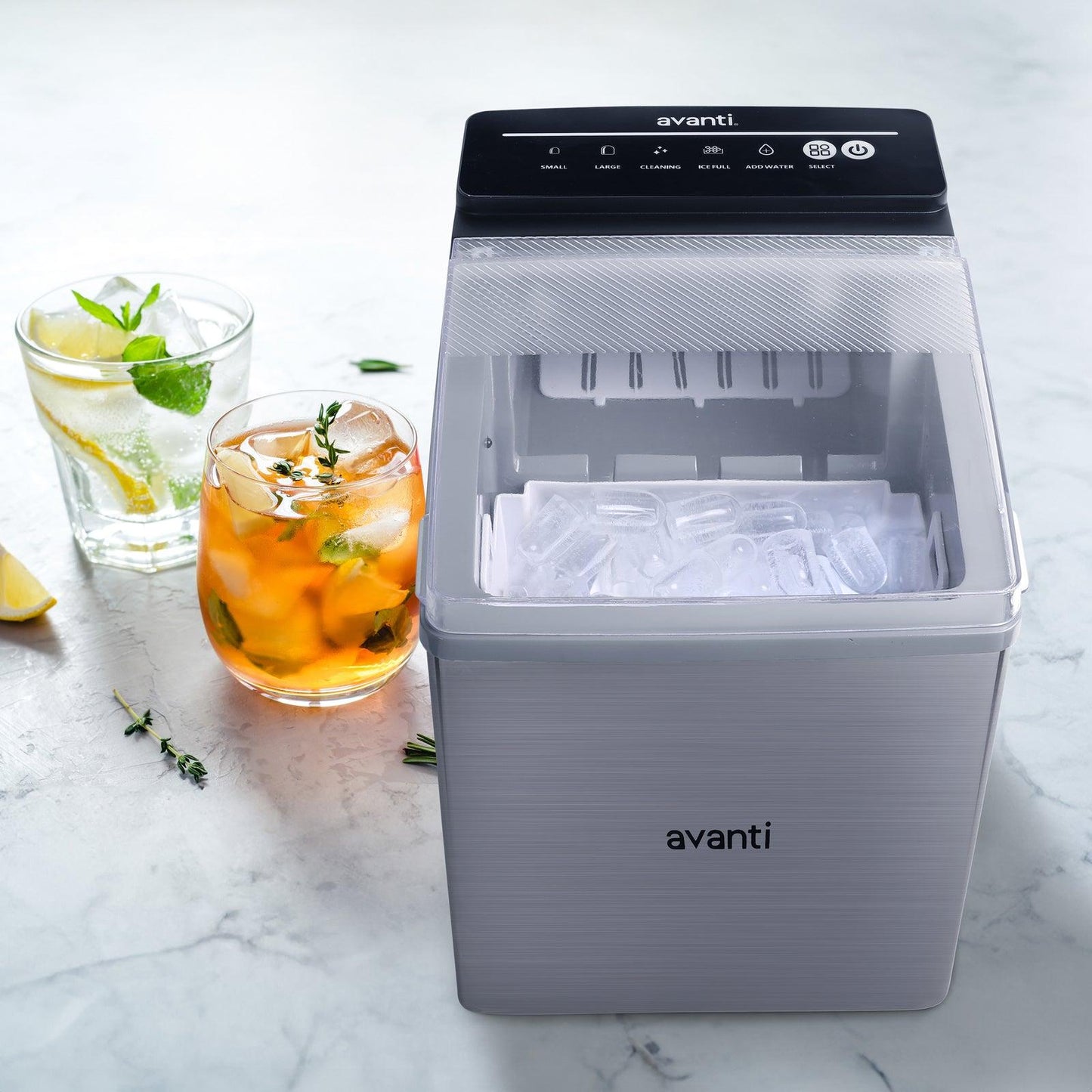 Avanti AVIM333SIS Avanti Speedy Ice Countertop Bullet Ice Maker - Stainless Steel / 5.82 Cu. Ft.