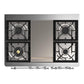 Ilve UMD40FNR3AWCLP Ilve Umd40Fnr3Awclp Majestic Iii 40 Inch Dual Fuel Range With 6 Burners And Griddle, Dual Function Burner Up To 25,000 Btu (Liquid Propane, Triple Glass Door, Antique White, Chrome)