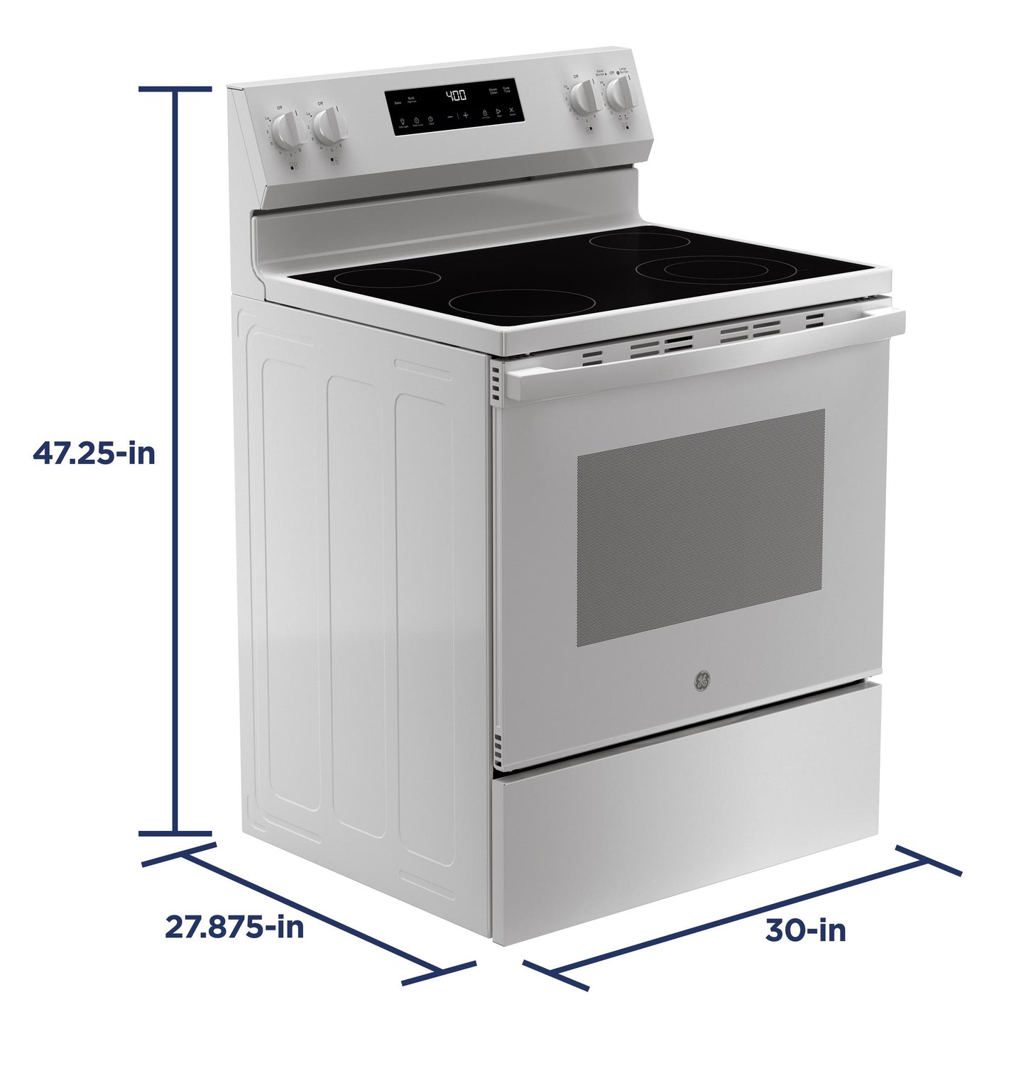 Ge Appliances GRF400SVWW Ge® 30" Free-Standing Electric Range