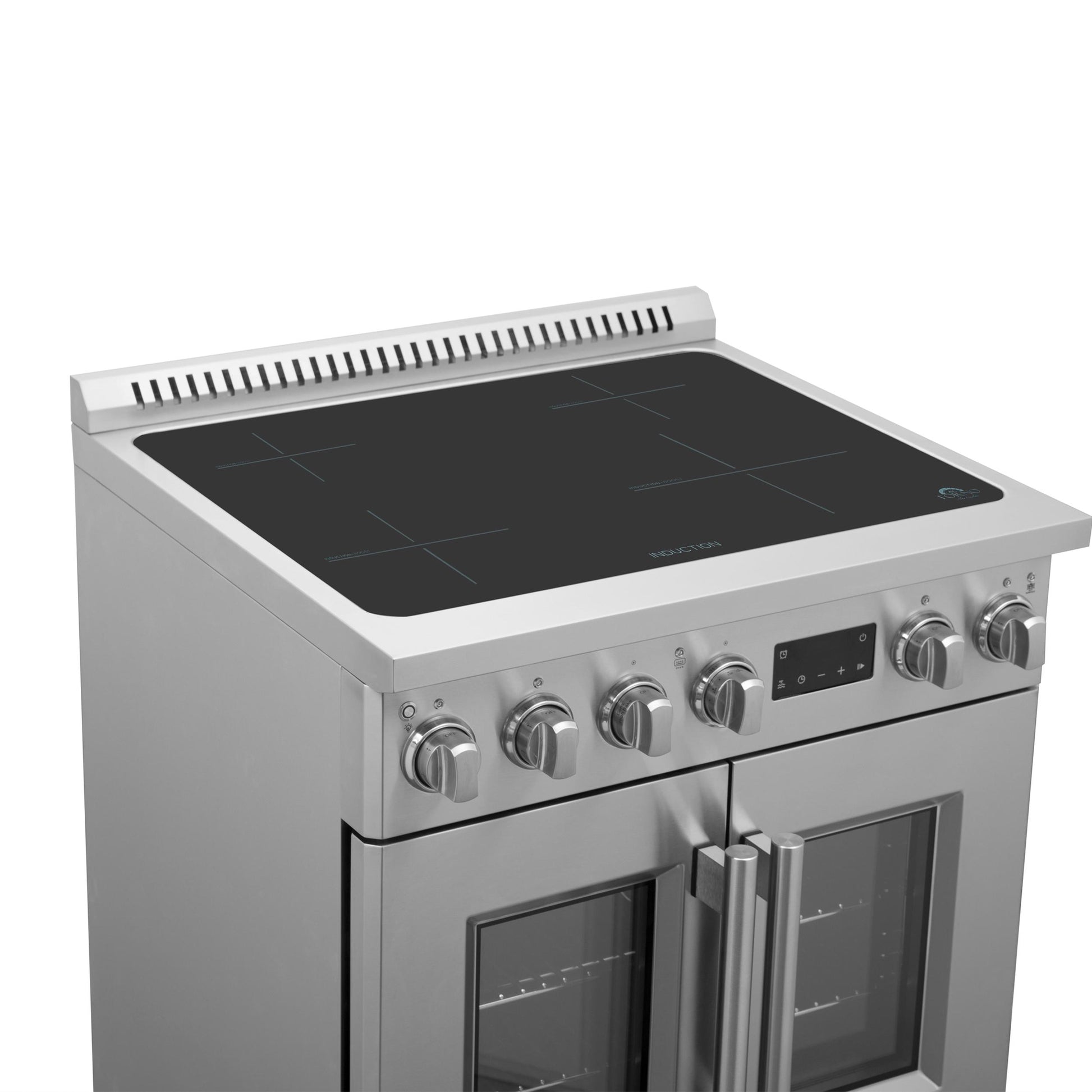 Forno FFSIN095030 Forno Torino 30 Inch French Door Induction Range With Air Fryer And True Convection Oven