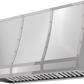 Zephyr CHFT48ASX Forte Wall Custom Hood, 48In, Ss, Body Only Insert Sold Separately