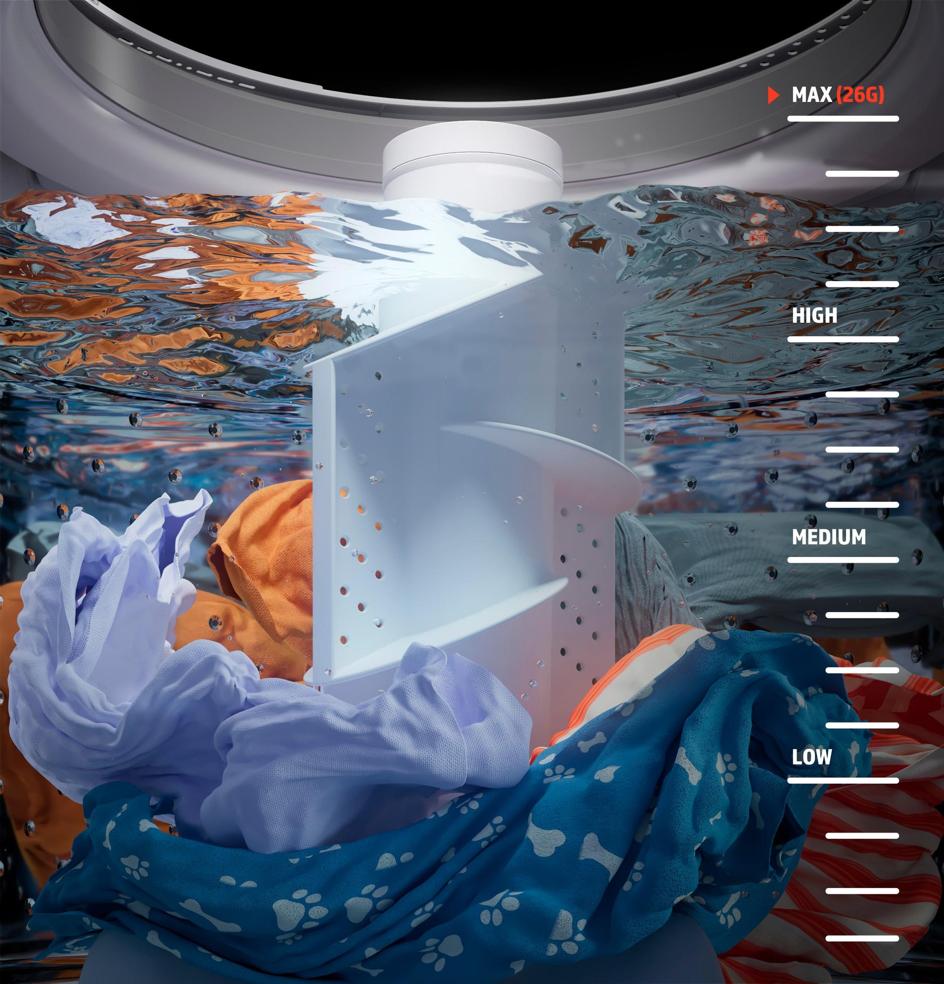 Hotpoint HTW265ASWWW Hotpoint® 4.0 Cu. Ft. Capacity Washer With Stainless Steel&#X00A0;Basket,Cold&#X00A0;Plus And Water Level&#X00A0;Control&#X200B;