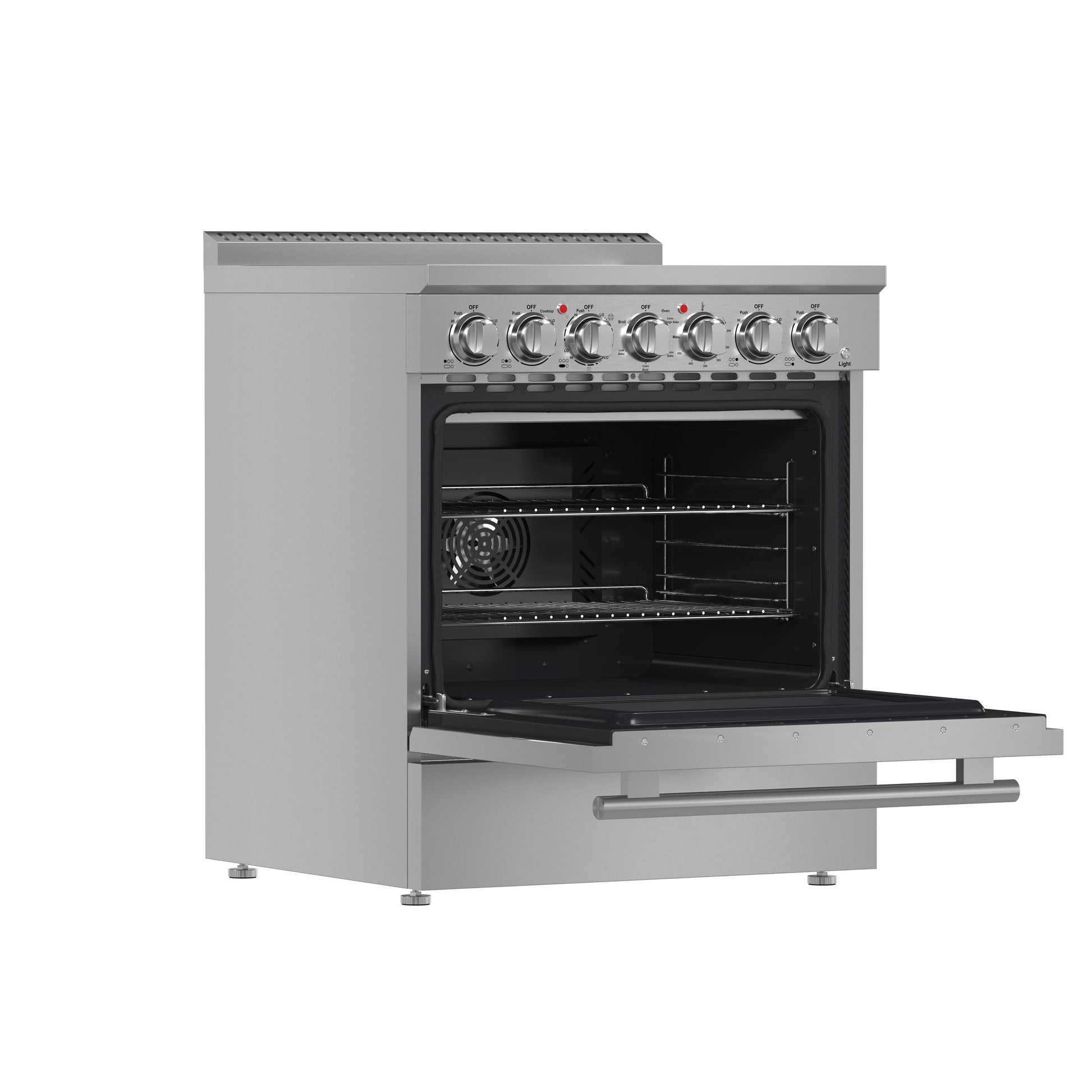Forno FFSEL601130 Forno Paolo 30-Inch Freestanding Electric Range, Stainless Steel, 4.38 Cu.Ft, True Convection Oven, Energy Efficient