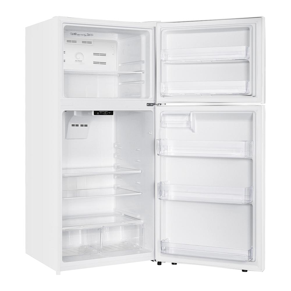 Verona VEFTF3018RWH Verona Veftf3018Rwh 30 Inch Top Freezer Refrigerator With 18.1 Cu. Ft. Total Capacity, Led Lighting, Reversible Doors, Gallon Door Storage, Recessed Handle, Energy Star (White)