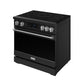 Thor Kitchen RSI36BSS 36 Inch Professional Induction Range With Tilt Panel Touch Control In Black And Stainless Steel Gordon Ramsay Series