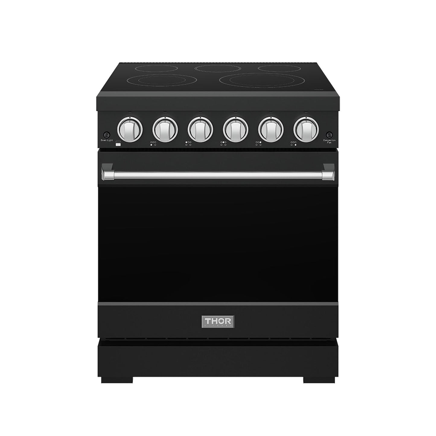 Thor Kitchen RSE30PBSS 30 Inch Professional Electric Range With Precision Knob Control In Black And Stainless Steel Gordon Ramsay Series