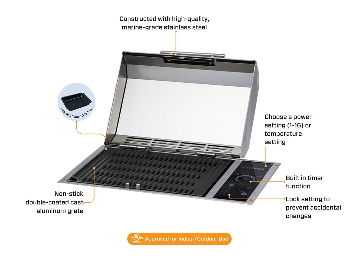 Kenyon C70550 Frontier With Intelliken Control Grill + Stand