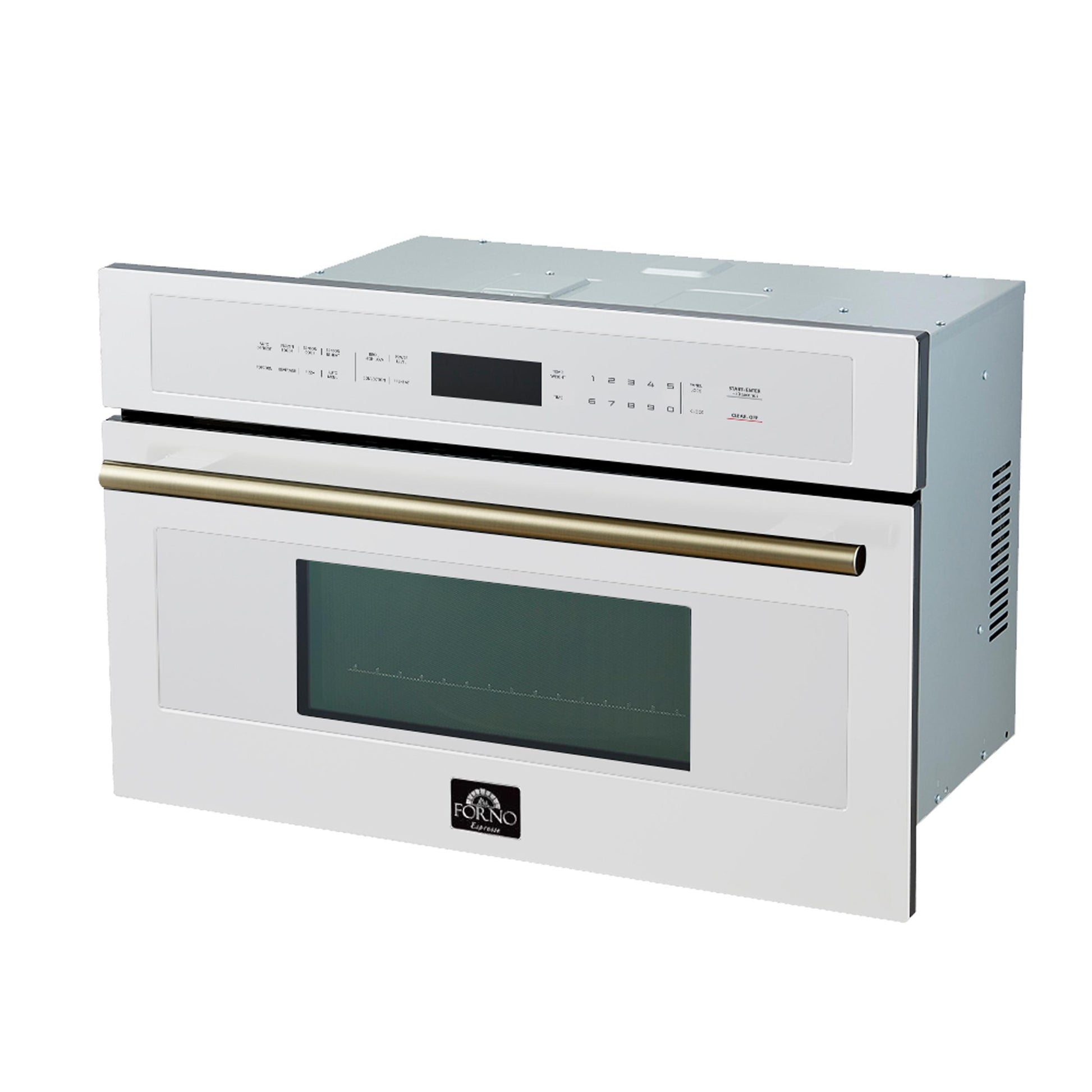 Forno FMWDR309330WHT Oliena Espresso White 30 Inch 1750 Watt Compact Oven & 1000 Watt Microwave, 1.6 Cu. Ft.