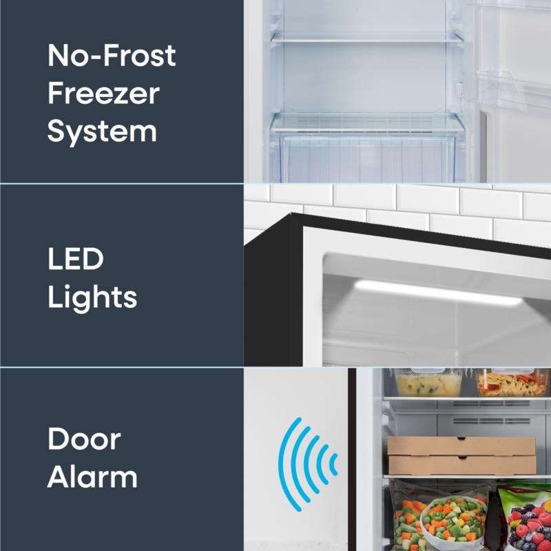 Element Appliance EXUF14CEES Element 14.0 Cu. Ft. Upright Convertible Freezer/Refrigerator - Stainless Steel, Energy Star (Exuf14Cees)
