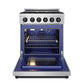 Thor Kitchen RSG30PLPBLK 30 Inch Professional Liquid Propane With Precision Knob Control In Stainless Steel/Black