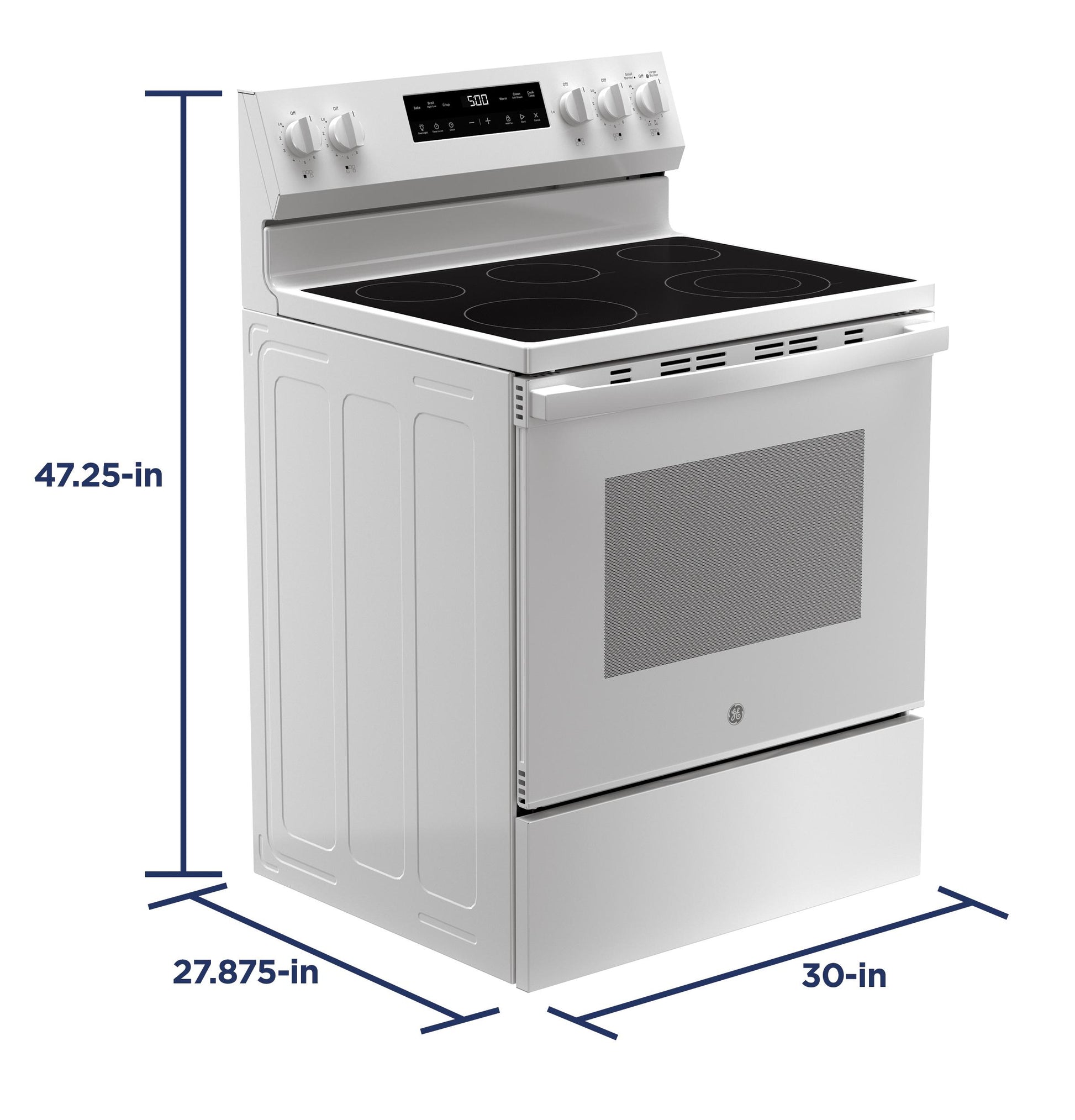 Ge Appliances GRF500PVWW Ge® 30" Free-Standing Electric Range