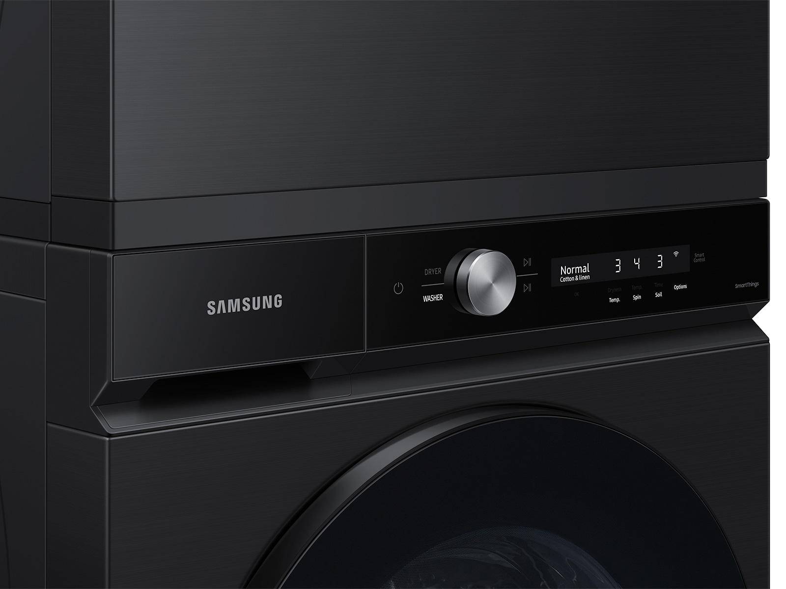 Samsung F1657834084068 Bespoke Ultra Capacity Front Load Washer And Electric Dryer In Brushed Black