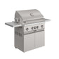 Thor Kitchen TPG3601 36 Inch 4 Burners Built In Gas Grill On Cart With Sear/Rear Infrared Burner & Rotisserie Natural Gas