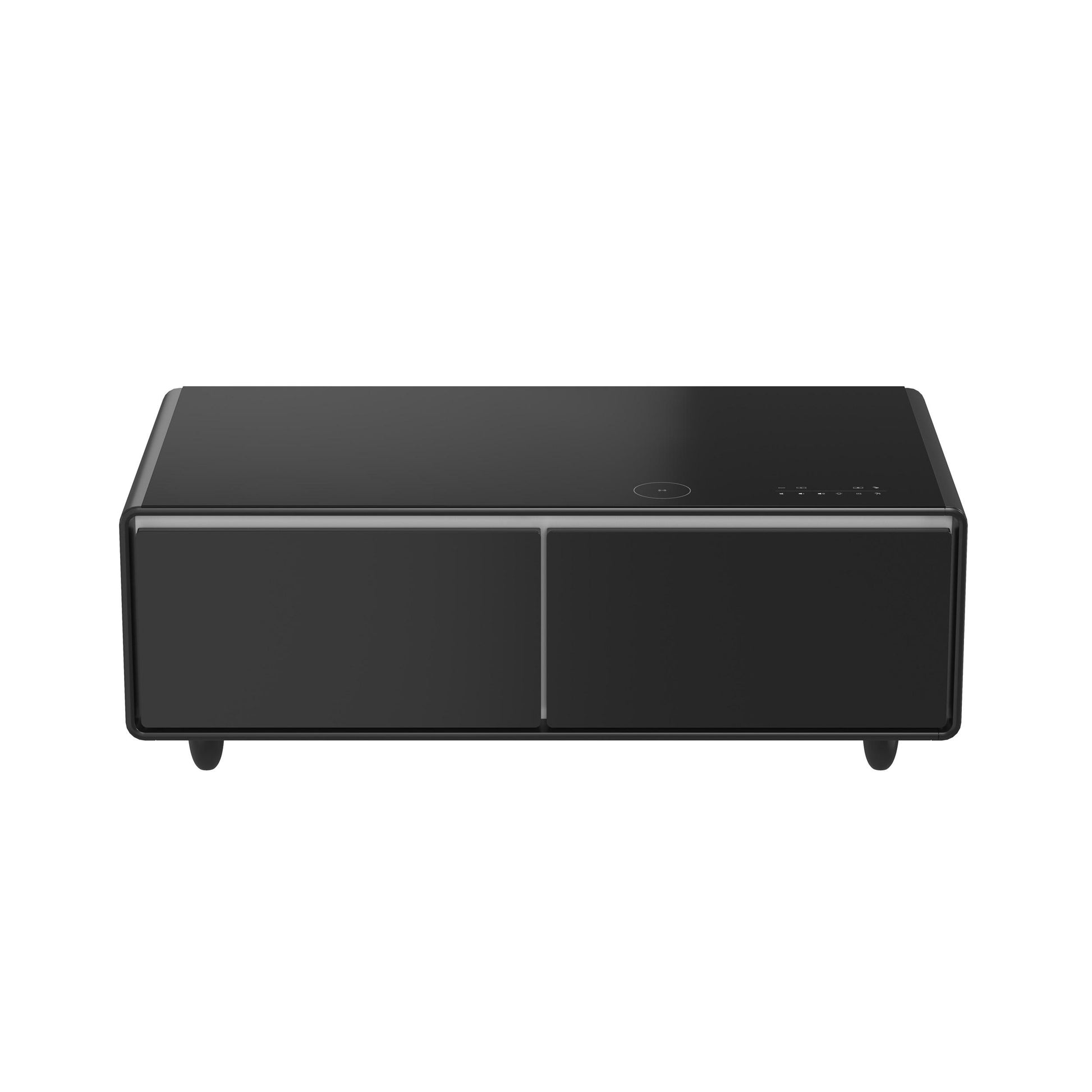 Forno FCTFR700651BLK Forno Evoluto Tavolo 51-Inch Black Smart Coffee Table - Dual Refrigerator Drawers, Bluetooth 5.0 Audio, Wireless Charging & Rgb Ambient Light