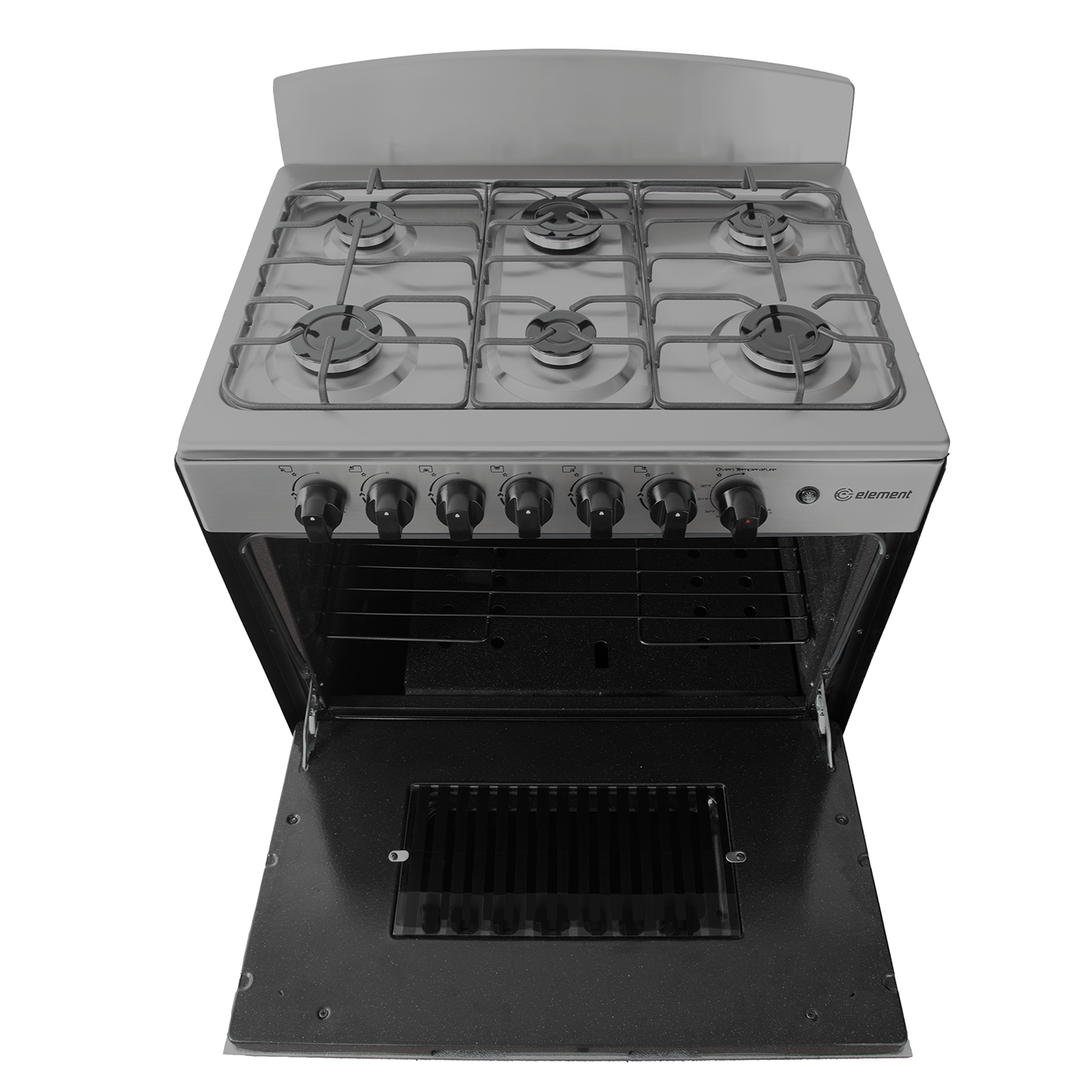 Element Appliance EEGR3A6MCCS Element Electronics 4.0 Cu. Ft. 30", 6-Burner Gas Range (Eegr3A6Mccs)