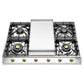Ilve UHCP965FNSSG Ilve Uhcp965Fnssg Nostalgie Ii 36 Inch Built-In Gas Cooktop With Griddle, In Stainless Steel (Natural Gas)