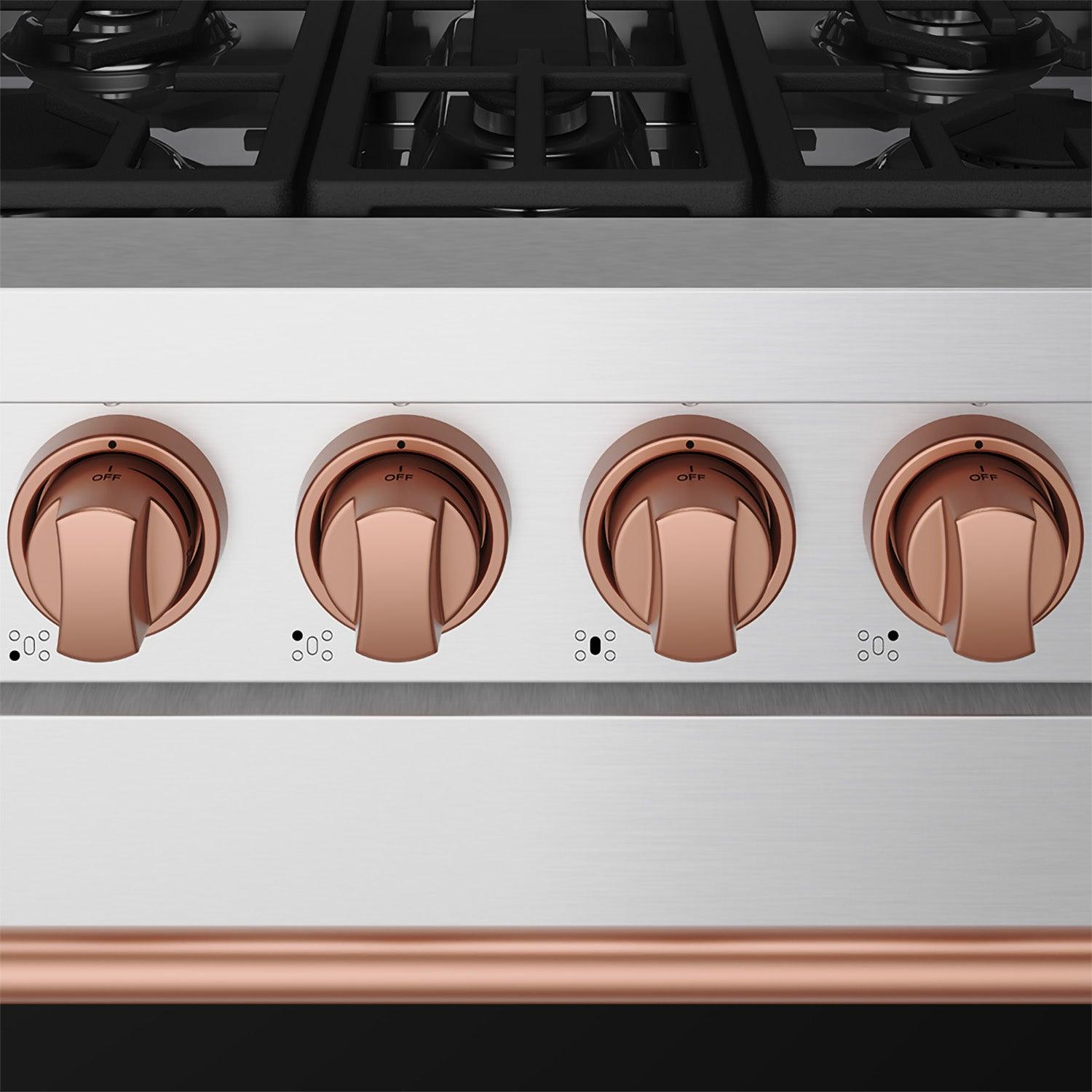 Thor Kitchen RSG30PRSG 30 Inch Professional Gas With Precision Knob Control In Stainless Steel/Rose Gold