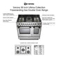 Verona VUFSGG365DSS Verona Vufsgg365Dss 36 Inch Ultima Collection Double Oven Gas Range With 5 Brass Burners, 4.1 Cu. Ft. Oven Total Capacity In Stainless Steel