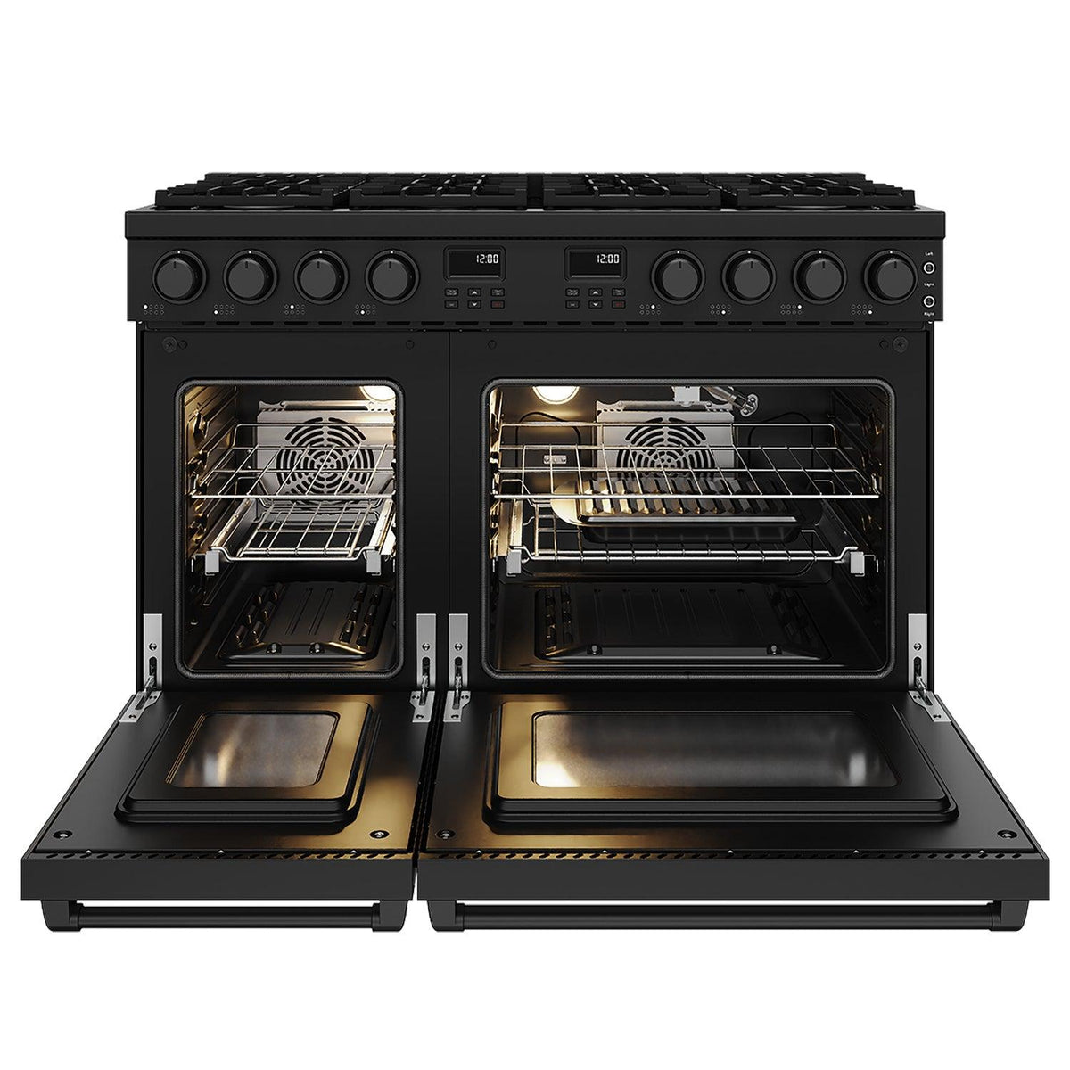 Thor Kitchen ARG48BLP 48 Inch Contemporary Professional Liquid Propane Range In Black