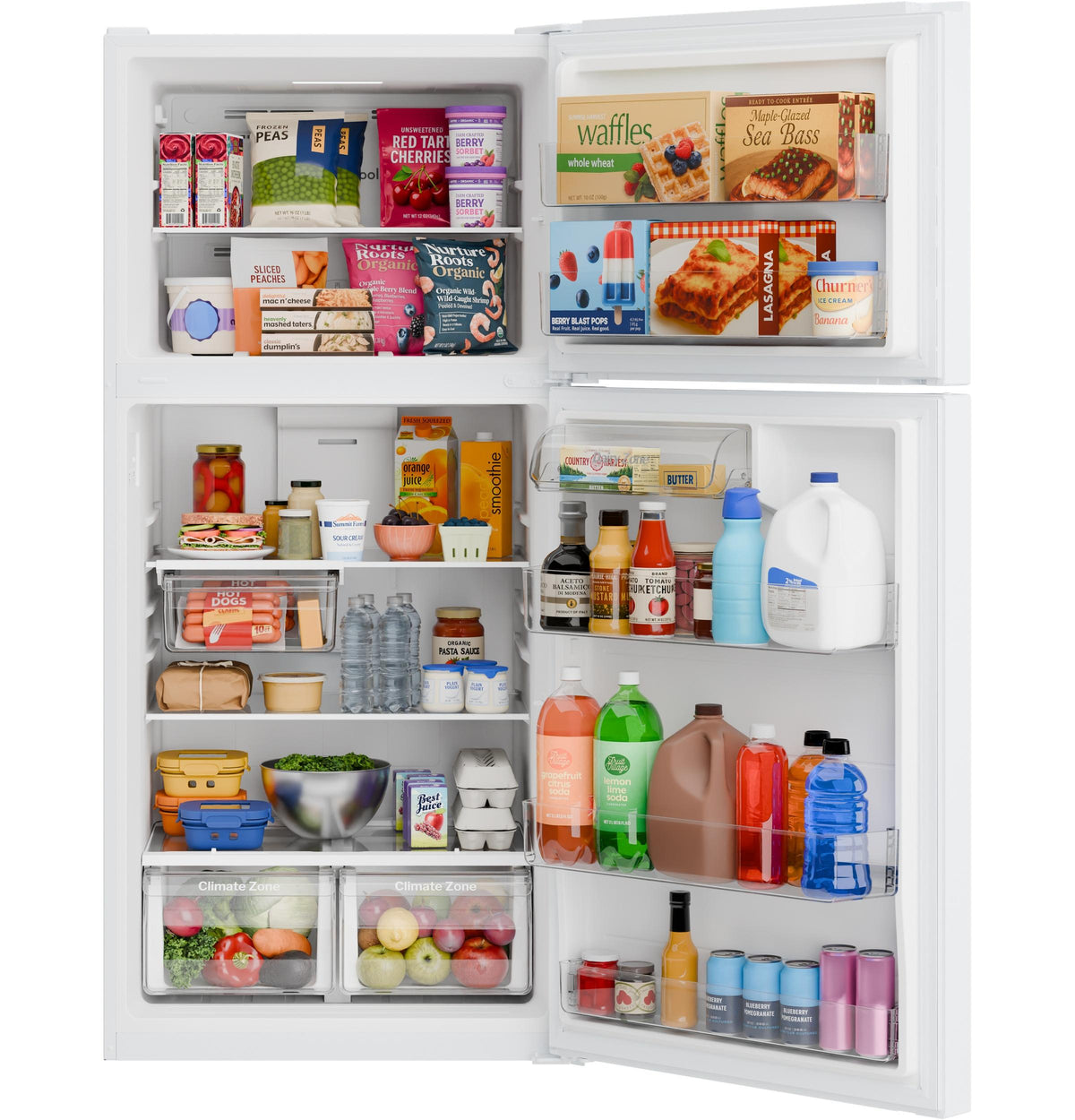 Ge Appliances GPS19KGZWW Ge 19 Cu. Ft. Garage Ready Top-Freezer Refrigerator