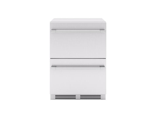 Zephyr PRRD24C2ASOD 24" Outdoor Dual Zone Refrigerator Drawers
