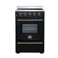 Forno FFSEL606924BLK Forno Loiano 24 Inch Freestanding Electric Range In Black