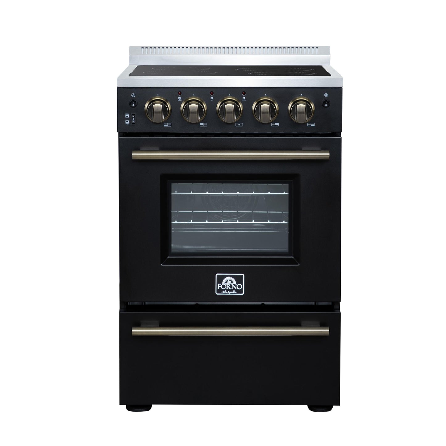 Forno FFSEL606924BLK Forno Loiano 24 Inch Freestanding Electric Range In Black