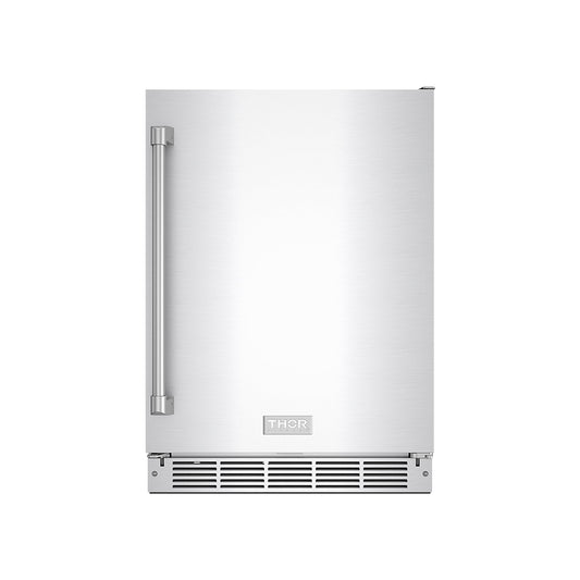 Thor Kitchen RBC24SSD Gordon Ramsay Collection 24 Inch Outdoor Undercounter Beverage Cooler In Stainless Steel