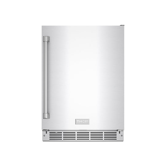 Thor Kitchen RBC24SSD Gordon Ramsay Collection 24 Inch Outdoor Undercounter Beverage Cooler In Stainless Steel